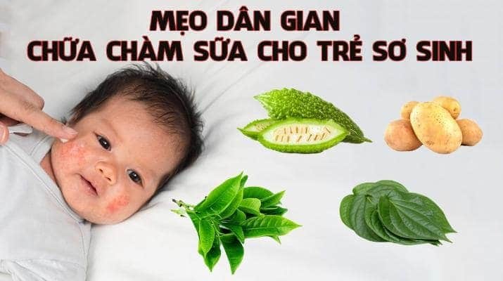 mẹo chữa chàm sữa ở trẻ sơ sinh